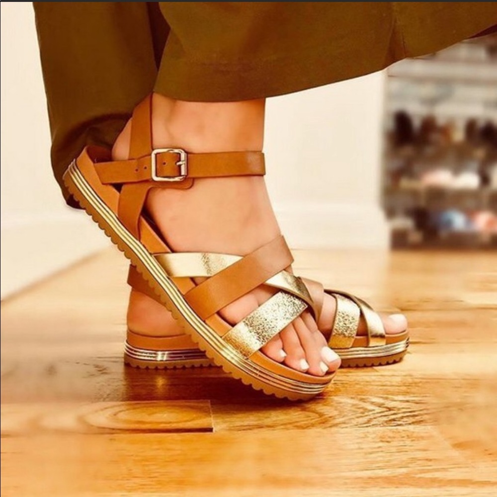 Tan sandals